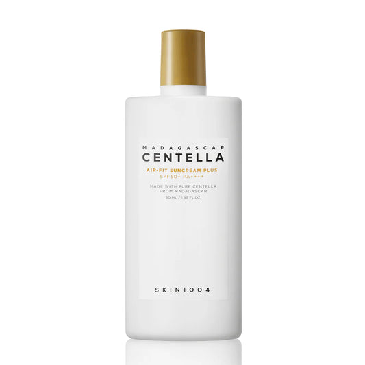 SKIN1004 Centella Air-Fit Suncream Plus SPF50+ PA++++ white bottle on white background