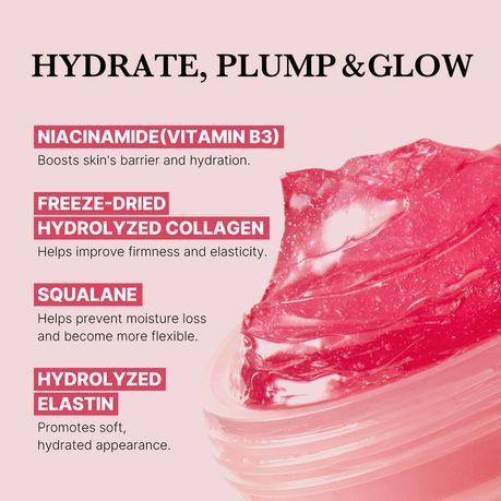 Medicube Collagen Niacinamide Jelly Cream texture showing hydrating ingredients for glass skin.