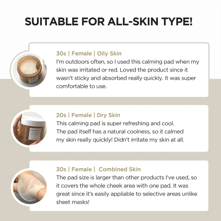 SKIN1004 Centella Calming Pads – Hydrating & Soothing for Sensitive Skin